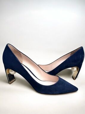 Nicholas Kirkwood Maeva Pumps Navy Suede